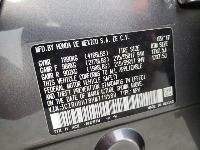 3CZRU6H78HM718589 Honda Hr-v Exl