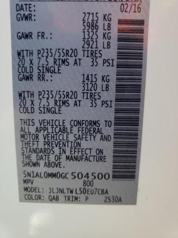 5N1AL0MM0GC504500 Infiniti QX60
