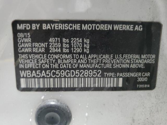 WBA5A5C59GD528952 BMW 528 I