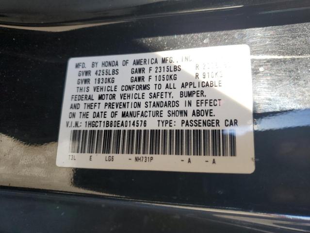 1HGCT1B80EA014576 Honda ACCORD EXL