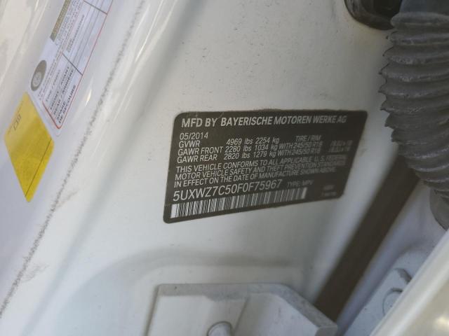 5UXWZ7C50F0F75967 BMW X3 Sdrive28i