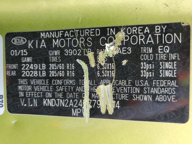 KNDJN2A24F7792994 KIA Soul