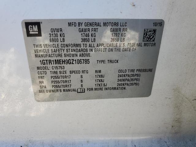 1GTR1MEH9GZ106785 GMC Sierra C1500 Sle