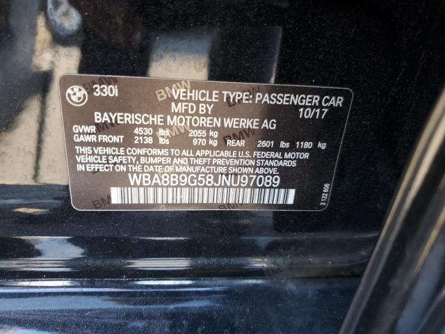 WBA8B9G58JNU97089 BMW 330 I