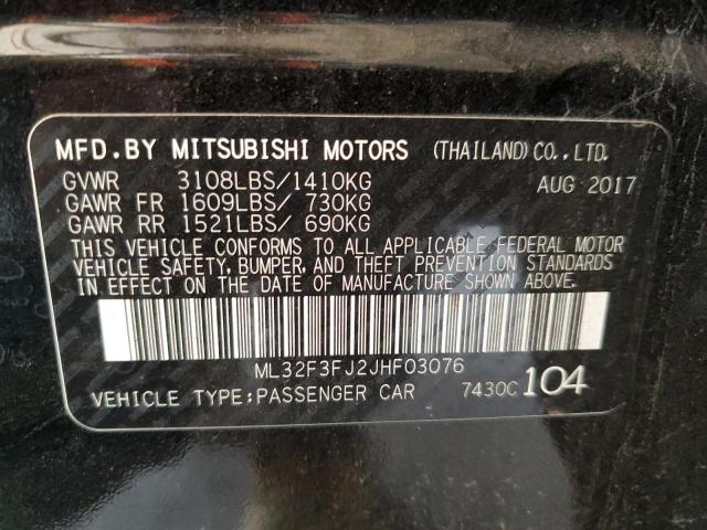 ML32F3FJ2JHF03076 Mitsubishi Mirage G4 Es