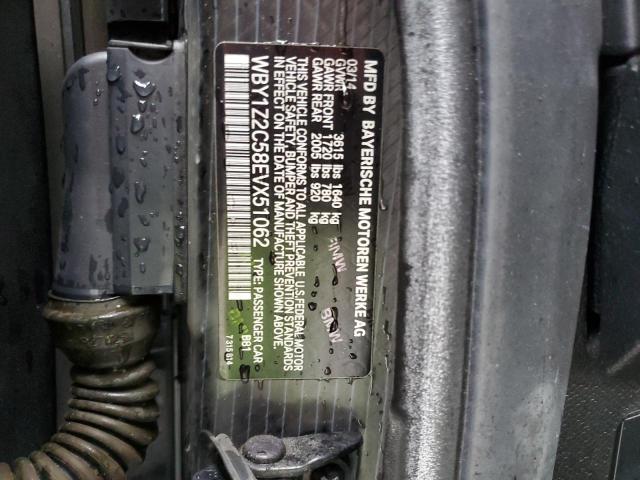 WBY1Z2C58EVX51062 BMW I3 Bev