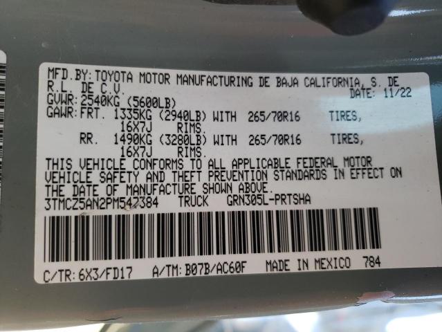 3TMCZ5AN2PM547384 Toyota Tacoma Double Cab