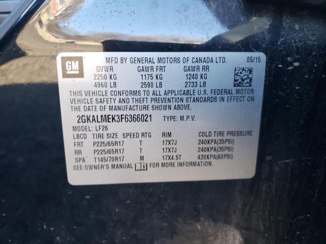 2GKALMEK3F6366021 GMC Terrain Sle