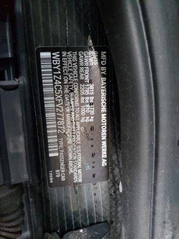 WBY1Z4C5XFV277872 BMW I3 REX
