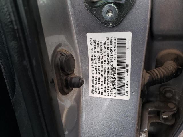 19XZE4F98KE001039 Honda Insight Touring