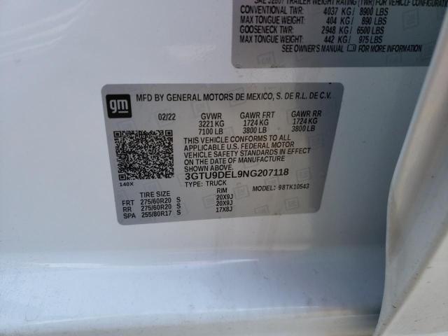 3GTU9DEL9NG207118 GMC Sierra Limited K1500 Slt