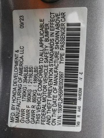 19XFL2H56RE002997 Honda Civic Lx