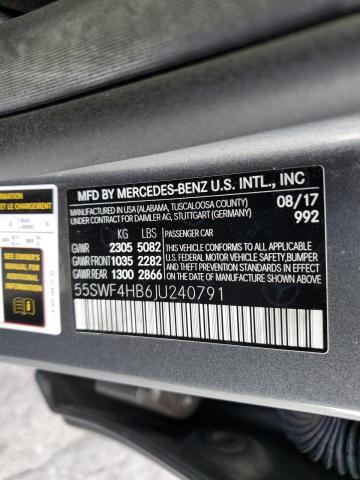 55SWF4HB6JU240791 Mercedes-Benz C 350E