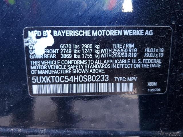 5UXKT0C54H0S80233 BMW X5 Xdr40e