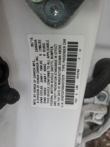 2HGFC2F5XGH573379 Honda Civic Lx