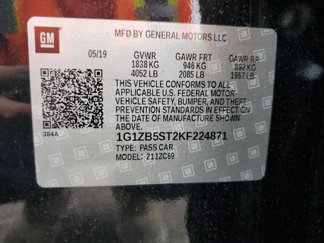 1G1ZB5ST2KF224871 Chevrolet MALIBU LS