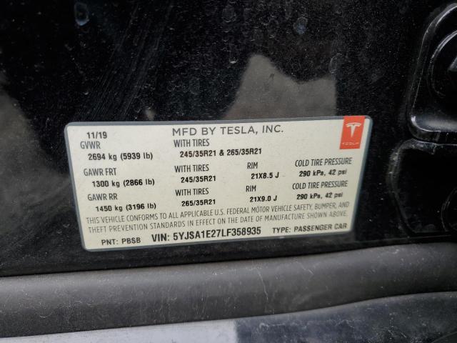 5YJSA1E27LF358935 Tesla MODEL S