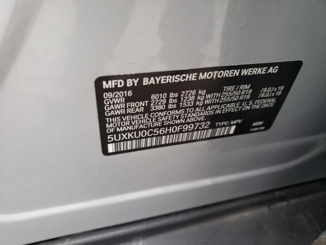 5UXKU0C56H0F99732 BMW X6 Sdrive35i