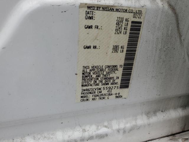 1N4BZ1CV5NC559275 Nissan Leaf Sv Plus