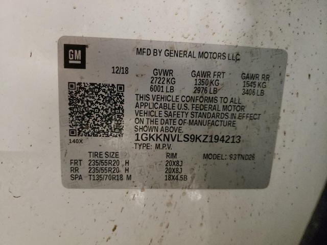 1GKKNVLS9KZ194213 GMC Acadia All Terrain
