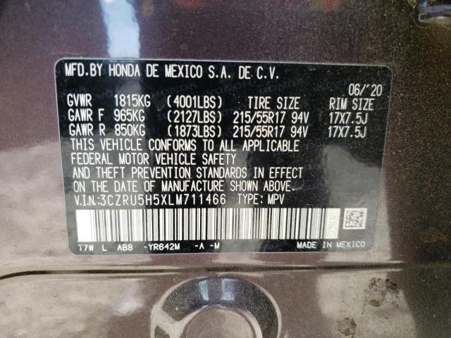 3CZRU5H5XLM711466 Honda HR-V EX