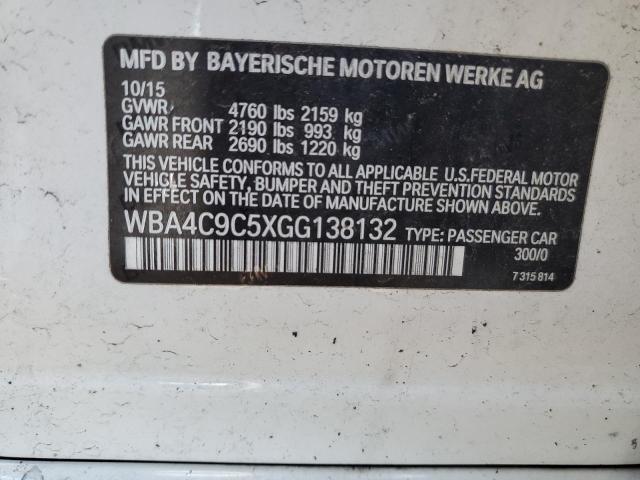 WBA4C9C5XGG138132 BMW 428 Xi Gran Coupe Sulev