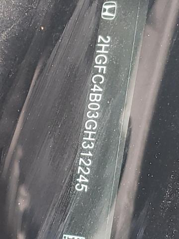 2HGFC4B03GH312245 Honda Civic Lx