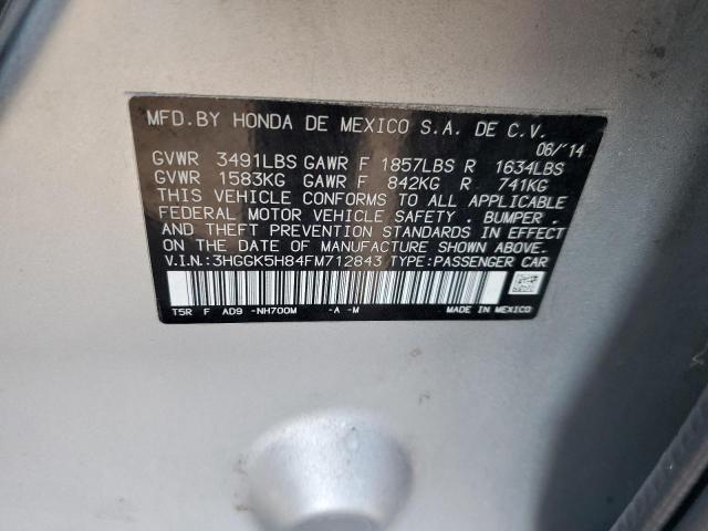 3HGGK5H84FM712843 Honda FIT EX