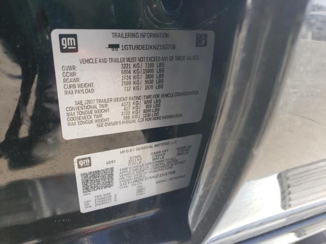 1GTU9DEDXNZ153708 GMC Sierra Limited K1500 Slt