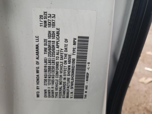 5FNRL6H26MB031090 Honda ODYSSEY LX