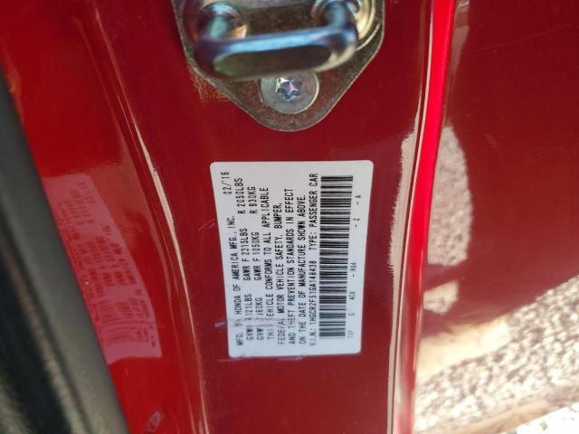 1HGCR2F51GA148438 Honda Accord Sport