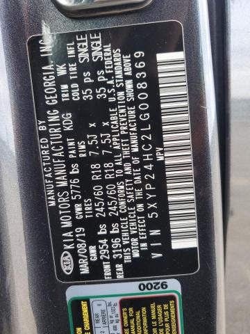 5XYP24HC2LG008369 KIA Telluride Lx