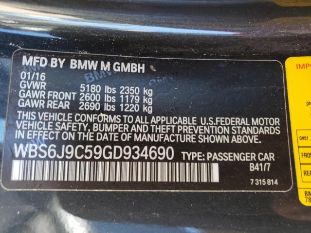WBS6J9C59GD934690 BMW M6