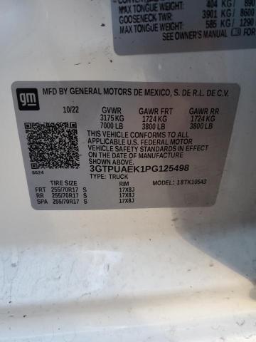 3GTPUAEK1PG125498 GMC Sierra K1500