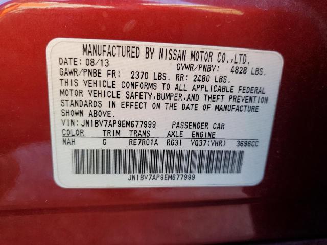 JN1BV7AP9EM677999 Infiniti Q50 BASE