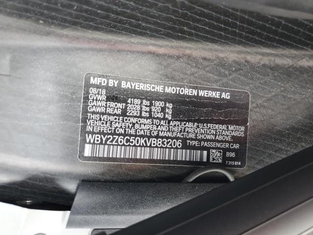 WBY2Z6C50KVB83206 BMW I8