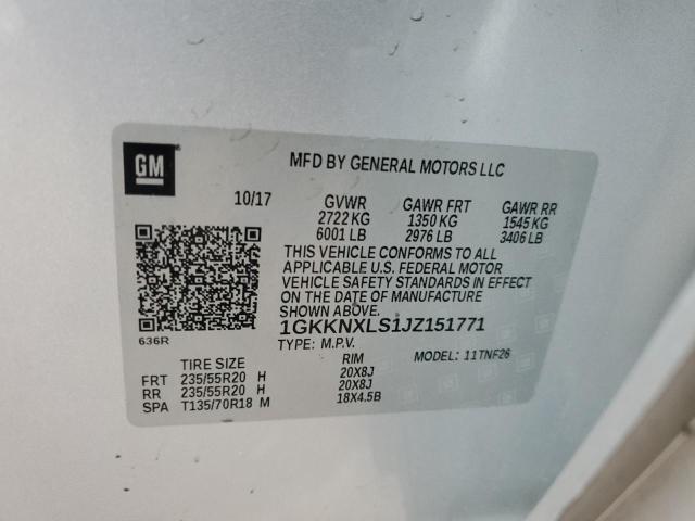 1GKKNXLS1JZ151771 GMC Acadia Denali