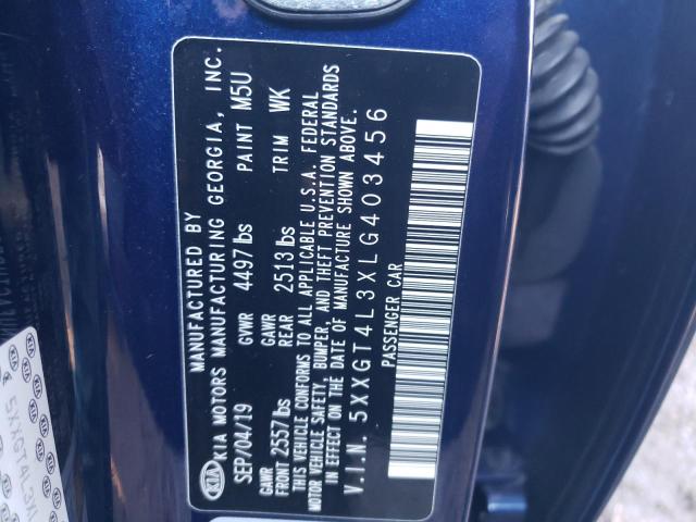 5XXGT4L3XLG403456 KIA Optima Lx