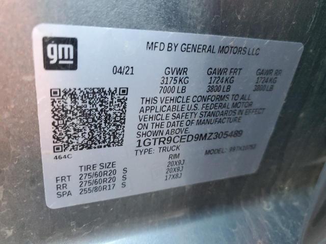 1GTR9CED9MZ305489 GMC Sierra K1500 Elevation