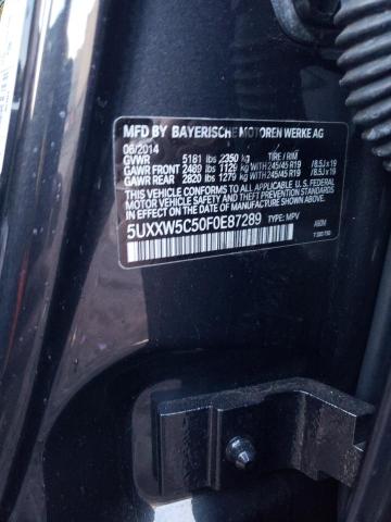 5UXXW5C50F0E87289 BMW X4 Xdrive35i