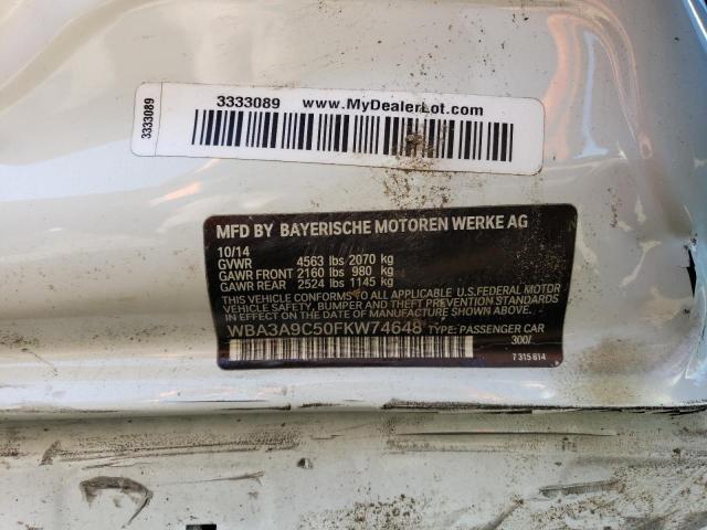 WBA3A9C50FKW74648 BMW 335 I