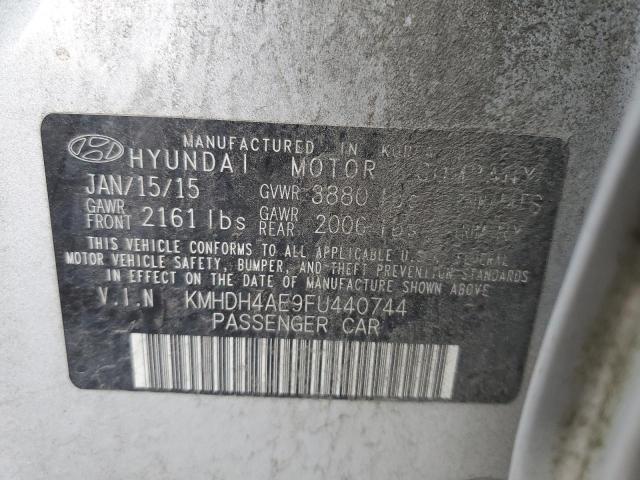 KMHDH4AE9FU440744 Hyundai ELANTRA SE
