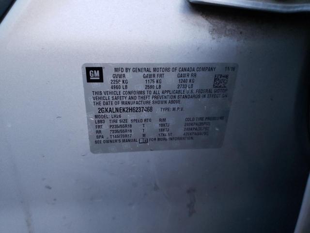 2GKALNEK2H6237468 GMC Terrain Sle