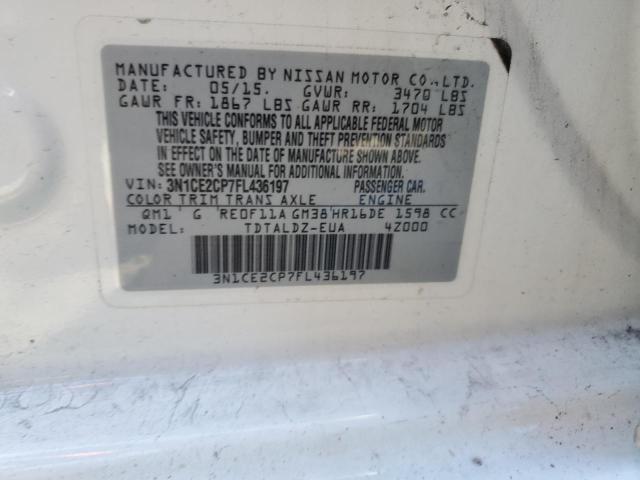 3N1CE2CP7FL436197 Nissan Versa Note S