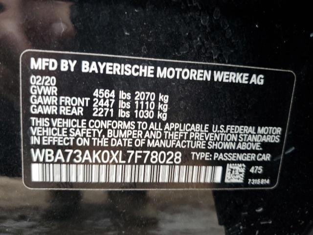 WBA73AK0XL7F78028 BMW 228XI