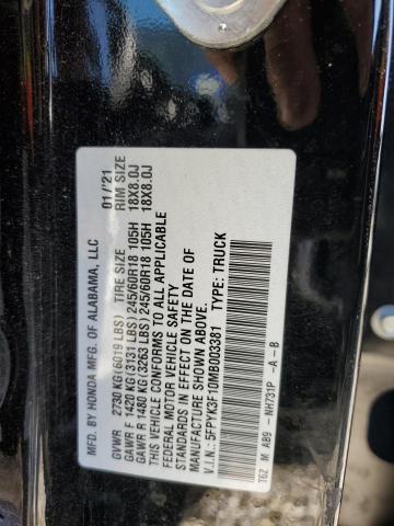5FPYK3F10MB003381 Honda Ridgeline Sport