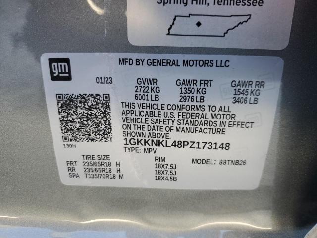 1GKKNKL48PZ173148 GMC ACADIA SLE