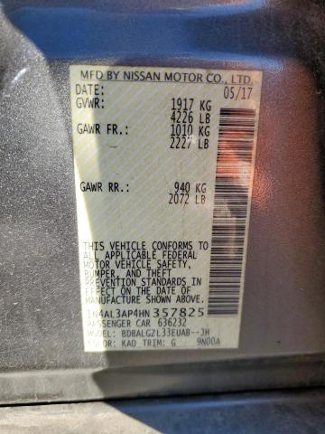 1N4AL3AP4HN357825 Nissan ALTIMA 2.5