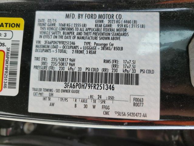 3FA6P0H79FR251346 Ford FUSION SE