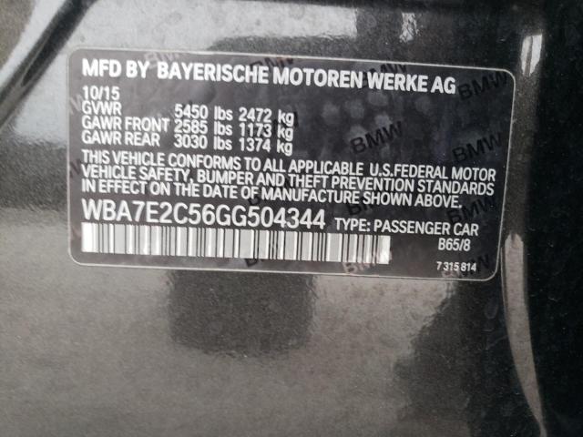 WBA7E2C56GG504344 BMW 740 I
